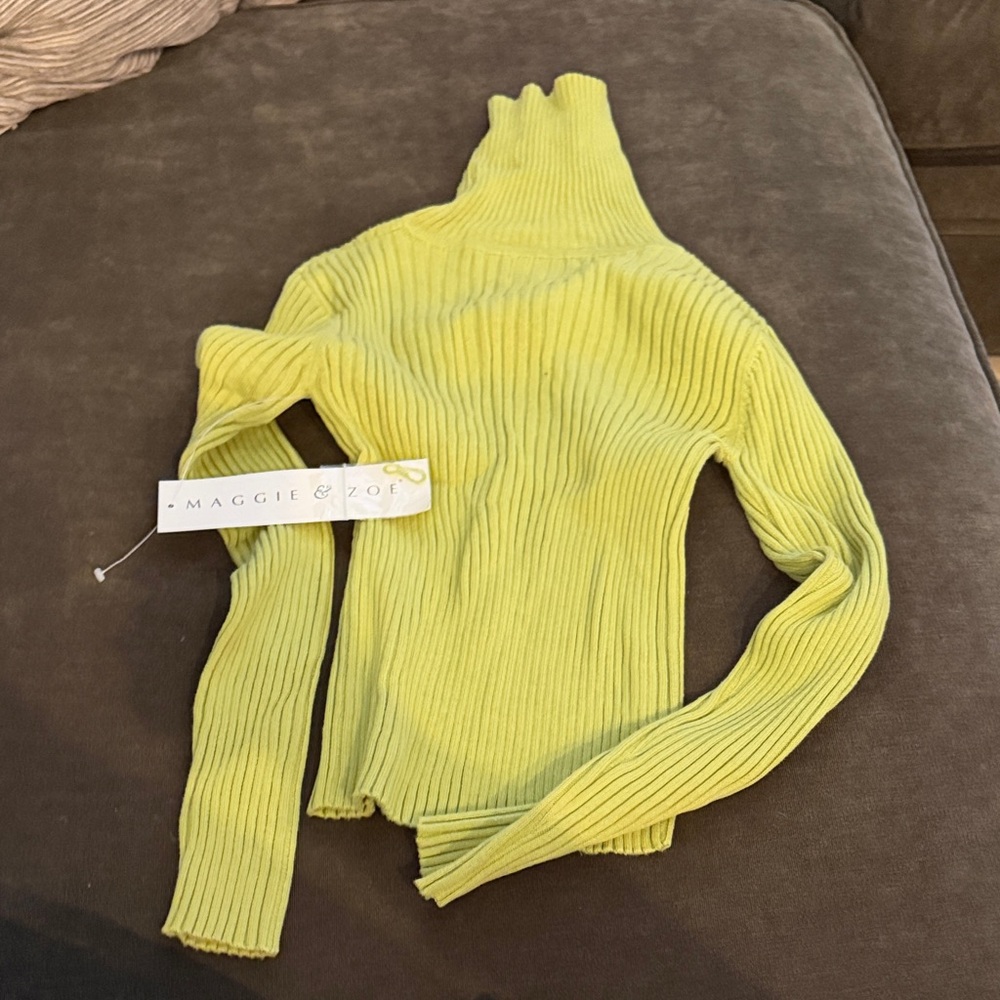 Maggie & Zoe Kids Lime Sweater